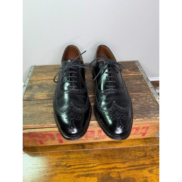 Allen Edmonds CHESTER Wing Tip 11.5B Black - Picture 1 of 6